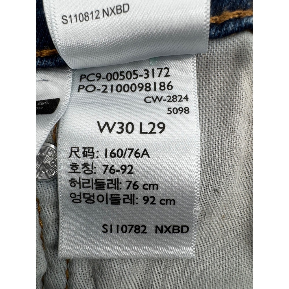 Levi 505 Regular Fit Straight Leg Jeans Mens W30 L29 Blue Denim 00505-3172 - Picture 4 of 12
